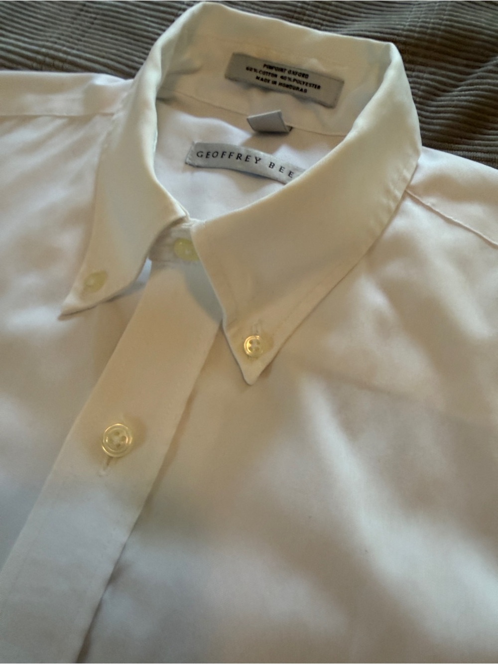 Geoffrey Beene Pinpoint Oxford Wrinkle-Free Button-Down Dress Shirt 15